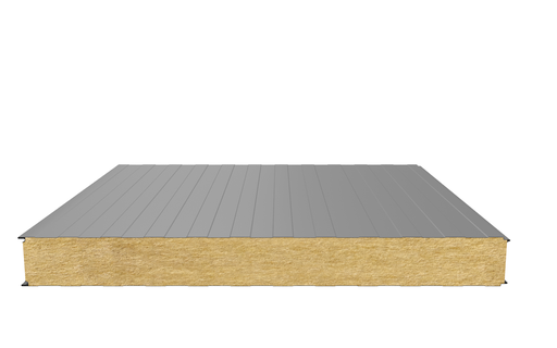 Стеновая сэндвич-панель (минеральная вата) 120 мм х 1000 мм (Трапеция)