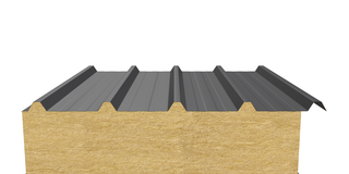 Кровельная сэндвич-панель (минеральная вата) 250 мм х 1000 мм