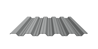 Профлист НС-35 1000/1060 мм х 0,45 мм (оцинкованный)