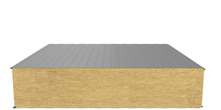 Стеновая сэндвич-панель (минеральная вата) 250 мм х 1000 мм (Трапеция)