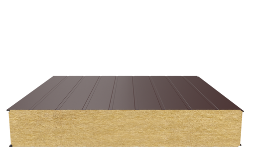 Стеновая сэндвич-панель (минеральная вата) 180 мм х 1190 мм (Накатка)